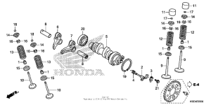  Распределительный вал и клапана