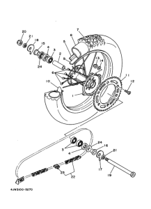 WR250Z Переднее колесо