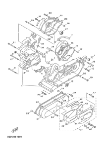 YN50F Картер двигателя
