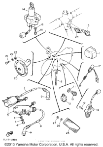 XZ550RJ Электрика