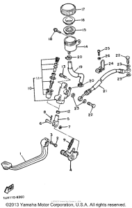 FJ1200S Задний торм цилиндр