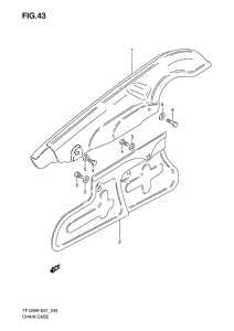 TF125 Кожух цепной передачи