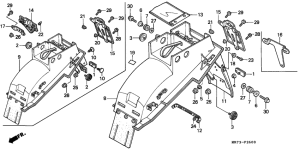 VFR750R Заднее крыло
