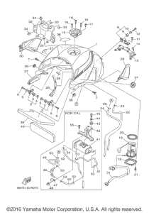 FZ09 Топливный бак