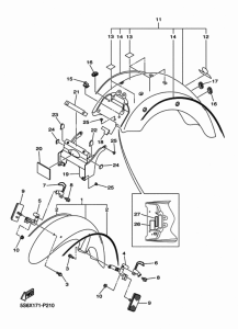 XVS1300CT Крыло