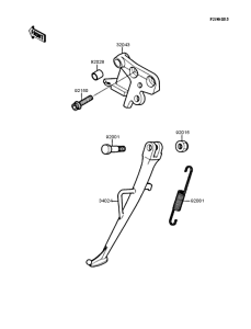KR250 Подножка