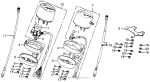 CB200T Спидометр + тахометр