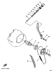 TW200E Camshaft. chain