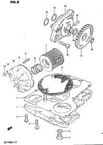 GS1100 Oil pump - oil filter