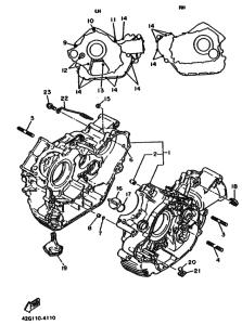 XV1100 Картер двигателя