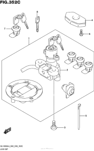 DL1000 (ABS) Lock Set (For Pannir Case)  (Dl1000Al6 E28)