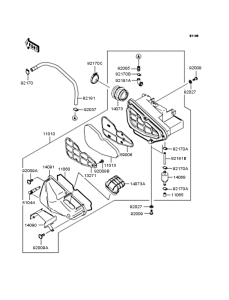 BN125 Воздушный фильтр