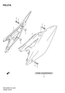RM-Z450 Обтекатель задний