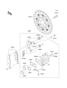 BJ250 Передний тормоз