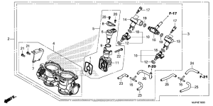 CRF1000D (ABS) Корпус Дросселя