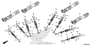 CTX1300 (ABS) Распределительный вал и клапана