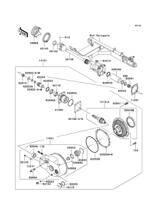 VN1600 Приводной вал / шестерня ведомого вала