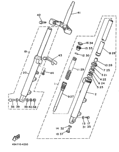 XJ600 Передняя вилка