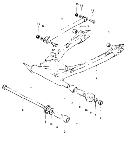 GSX1000 Маятник задний