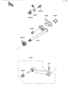 KL650 Переключатель передач