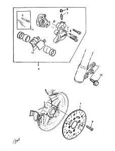 CW50RS Передний суппорт