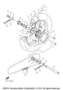 YZ450FEL Переднее колесо