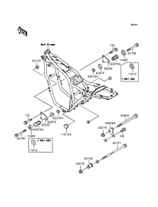 ZR400 Рама ,крепежные детали