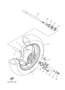 XP500 Переднее колесо