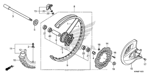  Переднее колесо