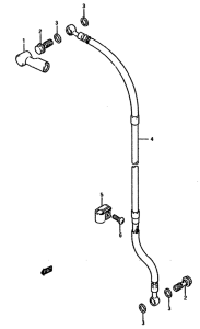 DR750 Передние тормозные трубки