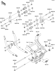 ZX1200 Крепление двигателя
