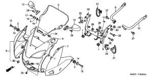 CB600F21 Cowling comp