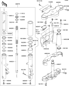 VN1500 Передняя вилка