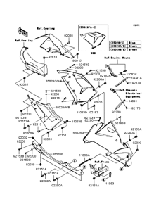 ZX1000 Обтекатель нижний