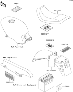 EX500 Наклейки