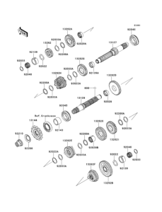 EX250 (ABS) Трансмиссия