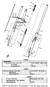YZ60H Передняя вилка