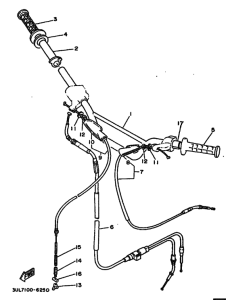 RT100 RT100H Рулевой рычаг и кабель