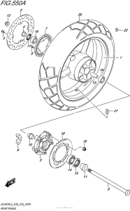 DL650 (ABS) Переднее колесо