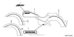 VT750CA Наклейки