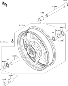 VN2000 Переднее колесо