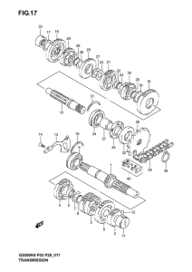 GS500 Трансмиссия