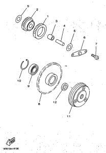 YP125R Стартер