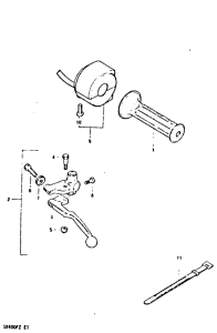 GSX400 Left handle switch
