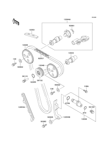 KL250 Распред вал
