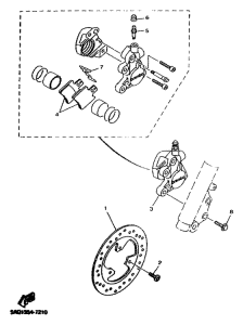 YN50R Передний суппорт