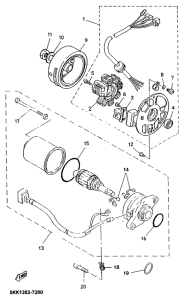 YN100 - lichtmaschine