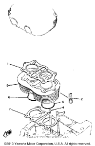 XS400SH Цилиндры