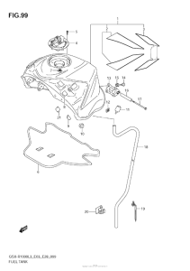 GSX-R1000Z Fuel Tank (Gsx-R1000Zl3 E33)