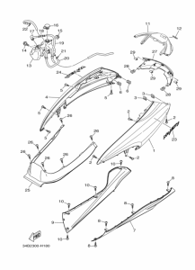 YP400 Боковые обтекатели